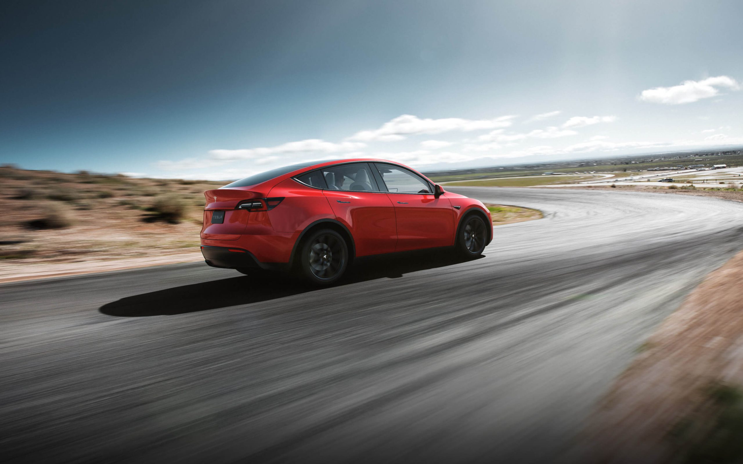 Tesla Y Rojo alejándose